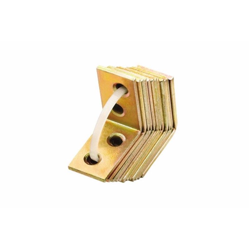 Connecteurs bois équerres. Bichromatée, pour chaises en maxipack (10 u) 